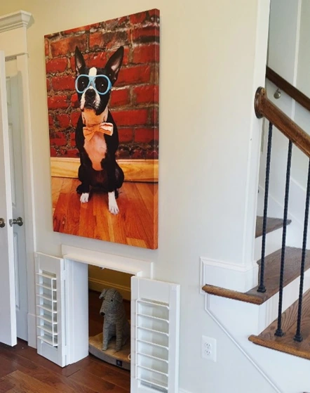 This home has accommodations for the pets built in, making it easy to care for them.